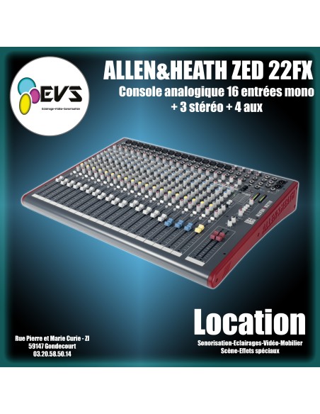 ALLEN & HEATH - ZED 22 FX