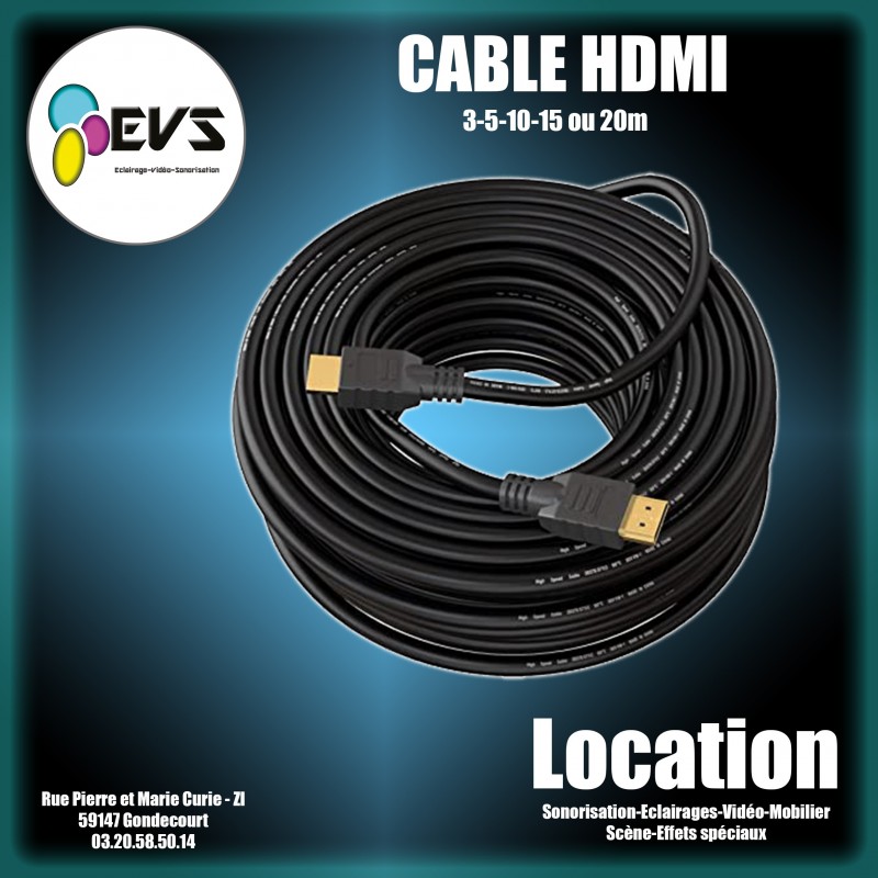 Location de cable HDMI 3m