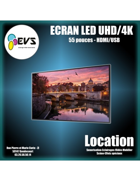 ECRAN LED 55" UHD 4K
