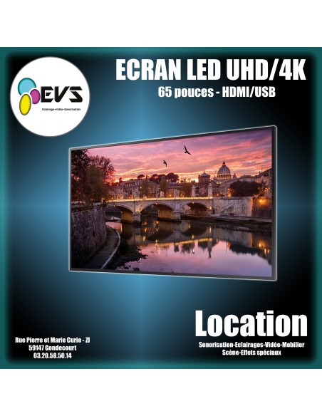 ECRAN LED 65" UHD 4K