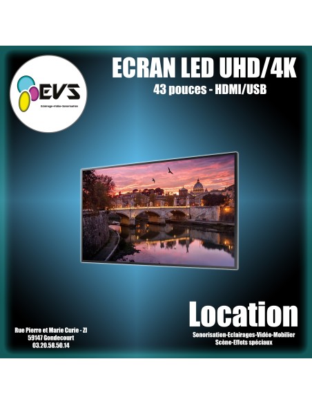 ECRAN LED 43" UHD 4K
