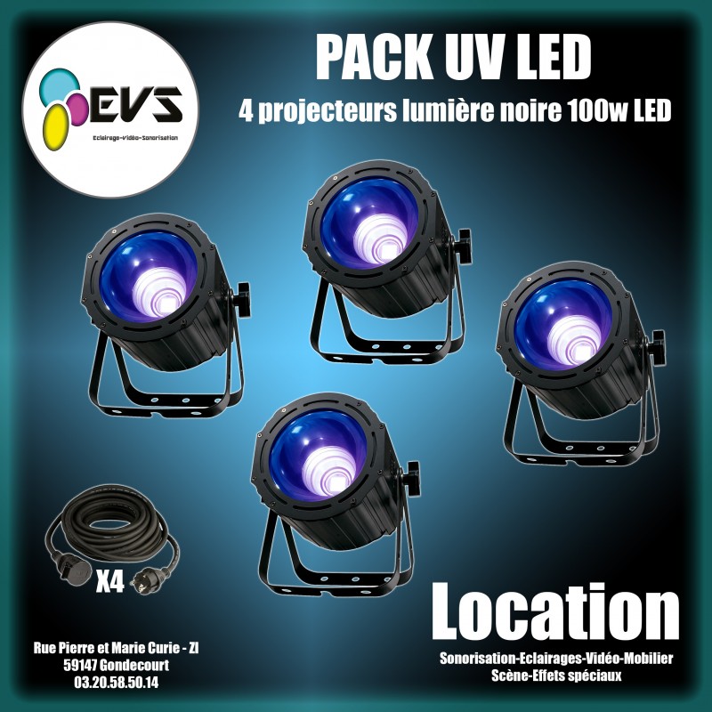 Location Eclairage Projecteur Lumière Noire UV PANEL - POWER lighting