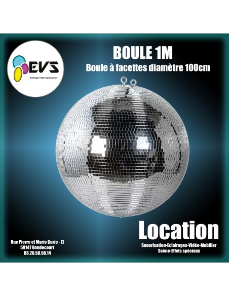 BOULE A FACETTES 1m