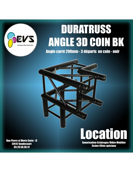 DURATRUSS - ANGLE 3D COIN BLACK