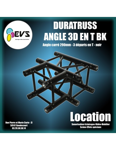 DURATRUSS - ANGLE 3D T BLACK