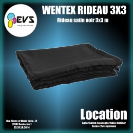WENTEX - RIDEAU NOIR 3X3M