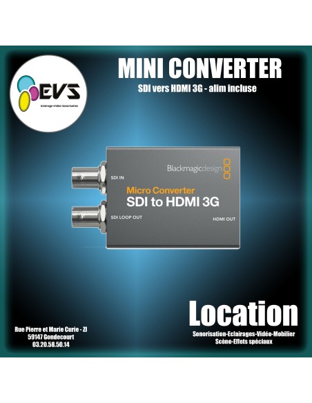 BLACKMAGIC - MINI CONVERTER SDI TO HDMI 3G