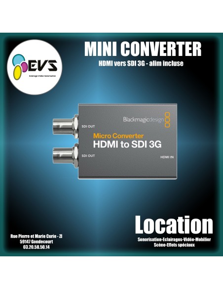 BLACKMAGIC - MINI CONVERTER HDMI TO SDI 3G