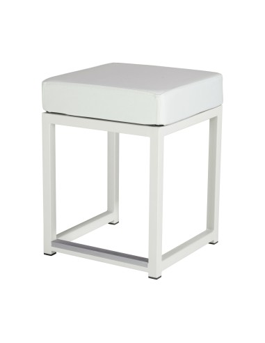 KUBO CUBE - TABOURET BAS BLANC