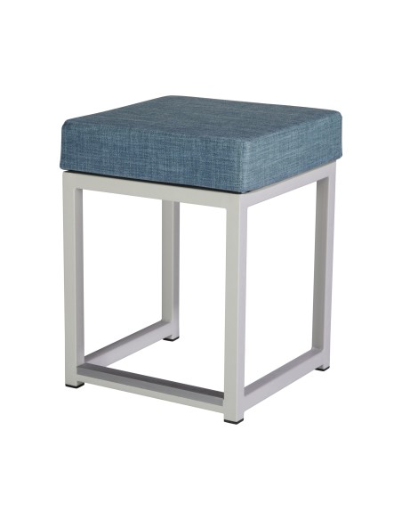 KUBO CUBE - TABOURET BAS BLANC
