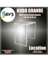 KUBO GRANDE - TABLE HAUTE/BUFFET DESIGN BLANC