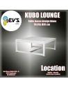 KUBO LOUNGE - TABLE BASSE DESIGN BLANCHE