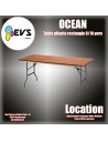 OCEAN - TABLE RECT 8/10 PERSONNES