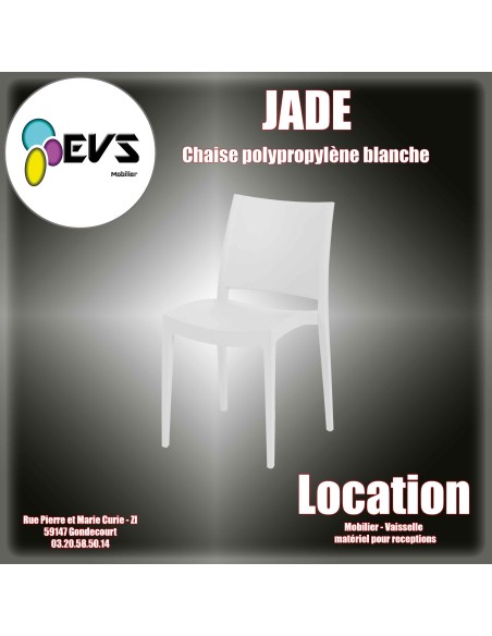 CHAISE JADE BLANCHE