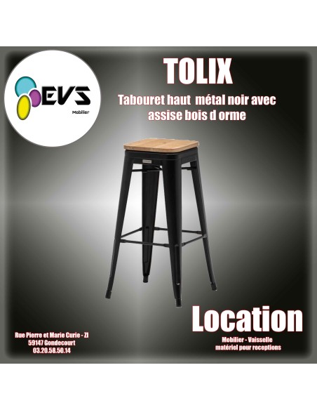 TOLIX TABOURET HAUT