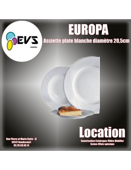 EUROPA - ASSIETTE PLATE 20,5CM