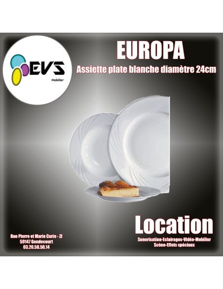EUROPA - ASSIETTE PLATE 24CM