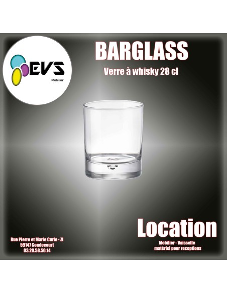BARGLASS - VERRE WHISKY 28CL