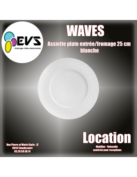 WAVES - ASSIETTE PLATE 25CM