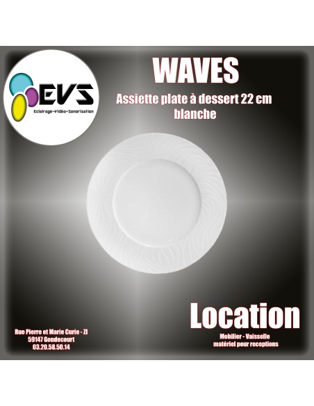 WAVES - ASSIETTE PLATE 22CM