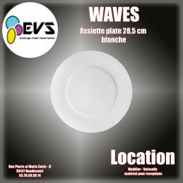 WAVES - ASSIETTE PLATE  28,5CM