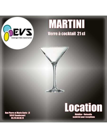 MARTINI - VERRE COCKTAIL 21CL