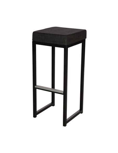KUBO SMART BAR - TABOURET HAUT NOIR