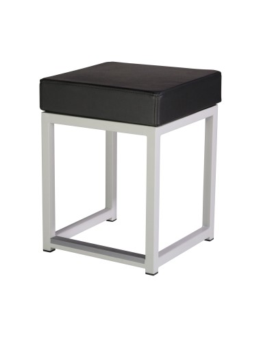 KUBO CUBE - TABOURET BAS BLANC