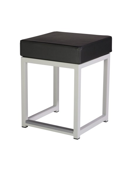 KUBO CUBE - TABOURET BAS BLANC