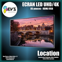 ECRAN LED 85" UHD 4K SUR TOTEM