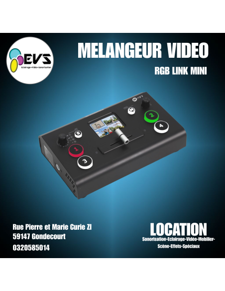 MELANGEUR VIDEO-RGB LINK MINI