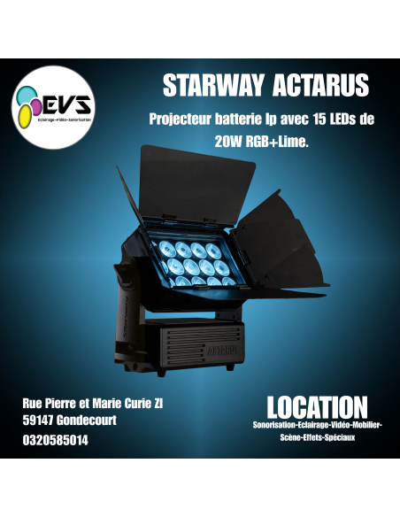 Lot 4 Projecteurs Starway Actarus